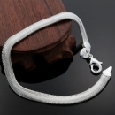 Armband 925 Silber Schlangenkette Luxus Damenarmband modern breit